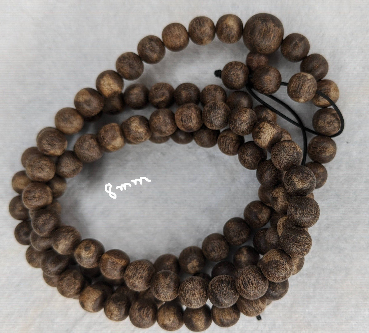 The Wiseman , Wisdom From The Elders, 108 mala made from Wild Agarwood from a small village -