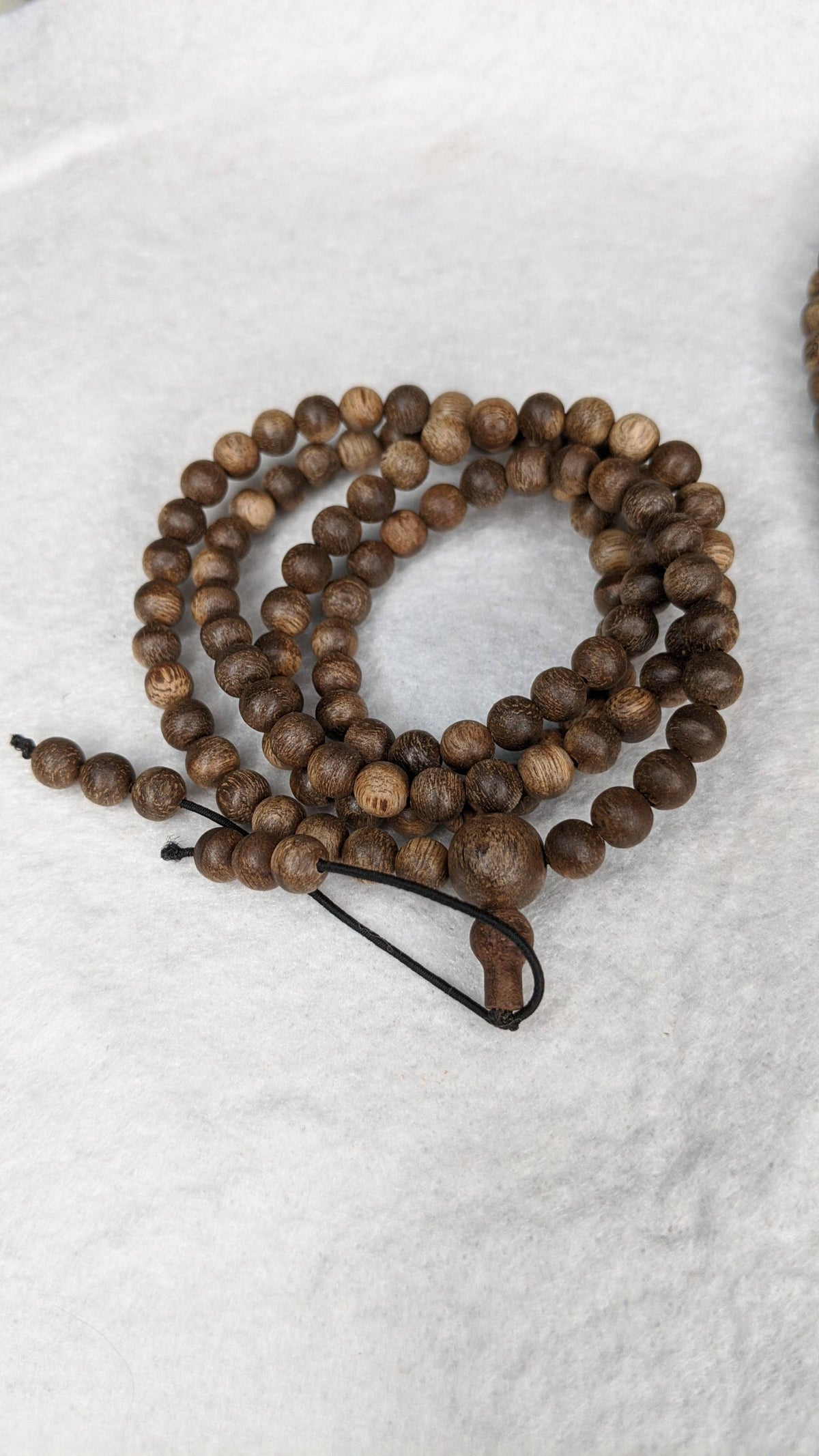The Wiseman , Wisdom From The Elders, 108 mala made from Wild Agarwood from a small village -