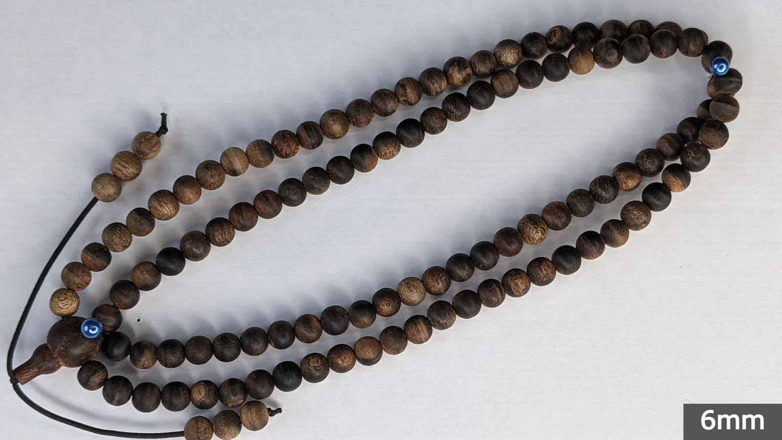 Three Sinking Treasures - Sinking Wild Agarwood 108 mala and Wild Agarwood Bracelet - 6mm - 108 mala