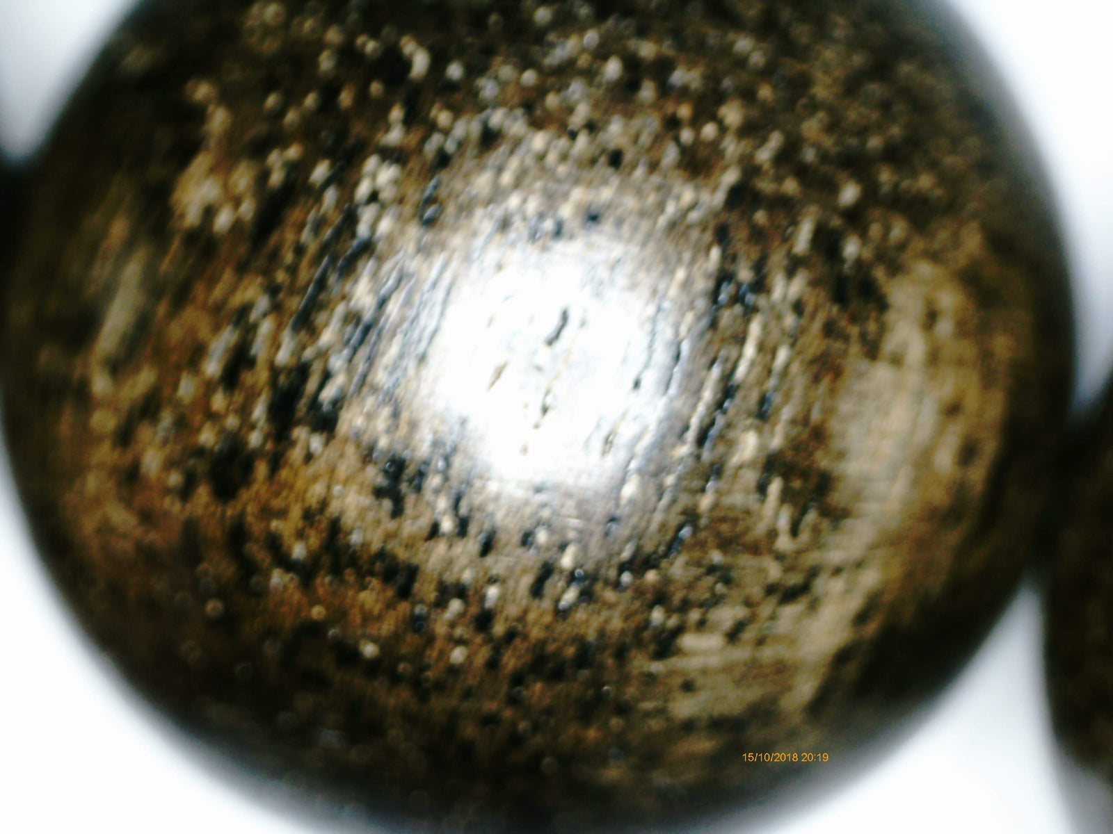 SOLD Wild Agarwood Bracelet made from heart wood 16mm 14 beads 32g - The Moonless -