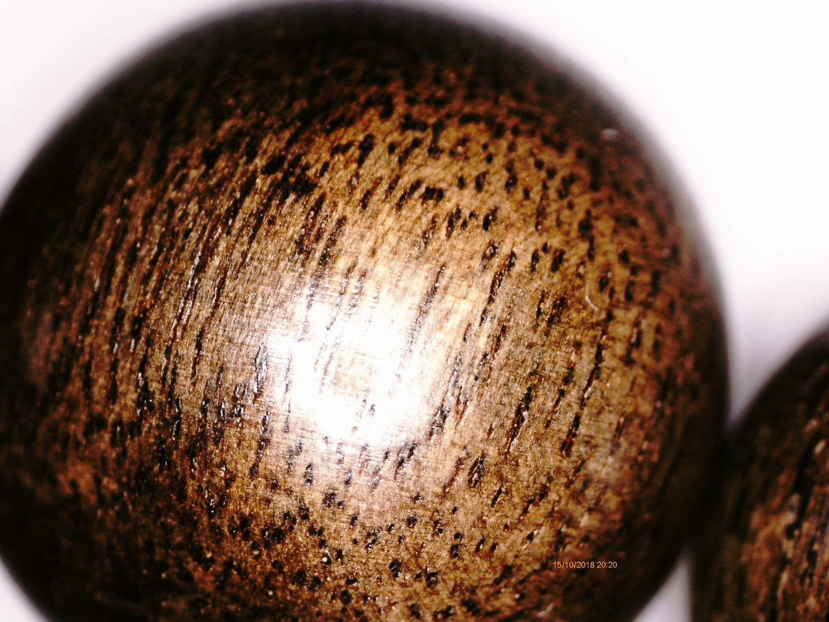 SOLD Wild Agarwood Bracelet made from heart wood 16mm 14 beads 32g - The Moonless -