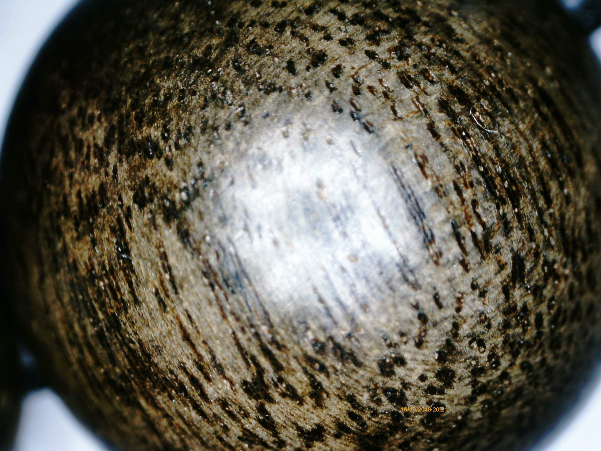 SOLD Wild Agarwood Bracelet made from heart wood 16mm 14 beads 32g - The Moonless -