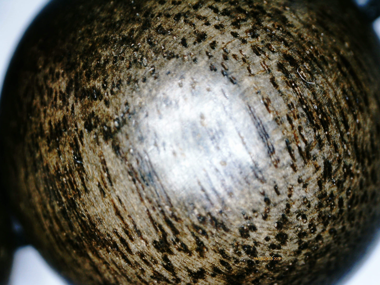 SOLD Wild Agarwood Bracelet made from heart wood 16mm 14 beads 32g - The Moonless -