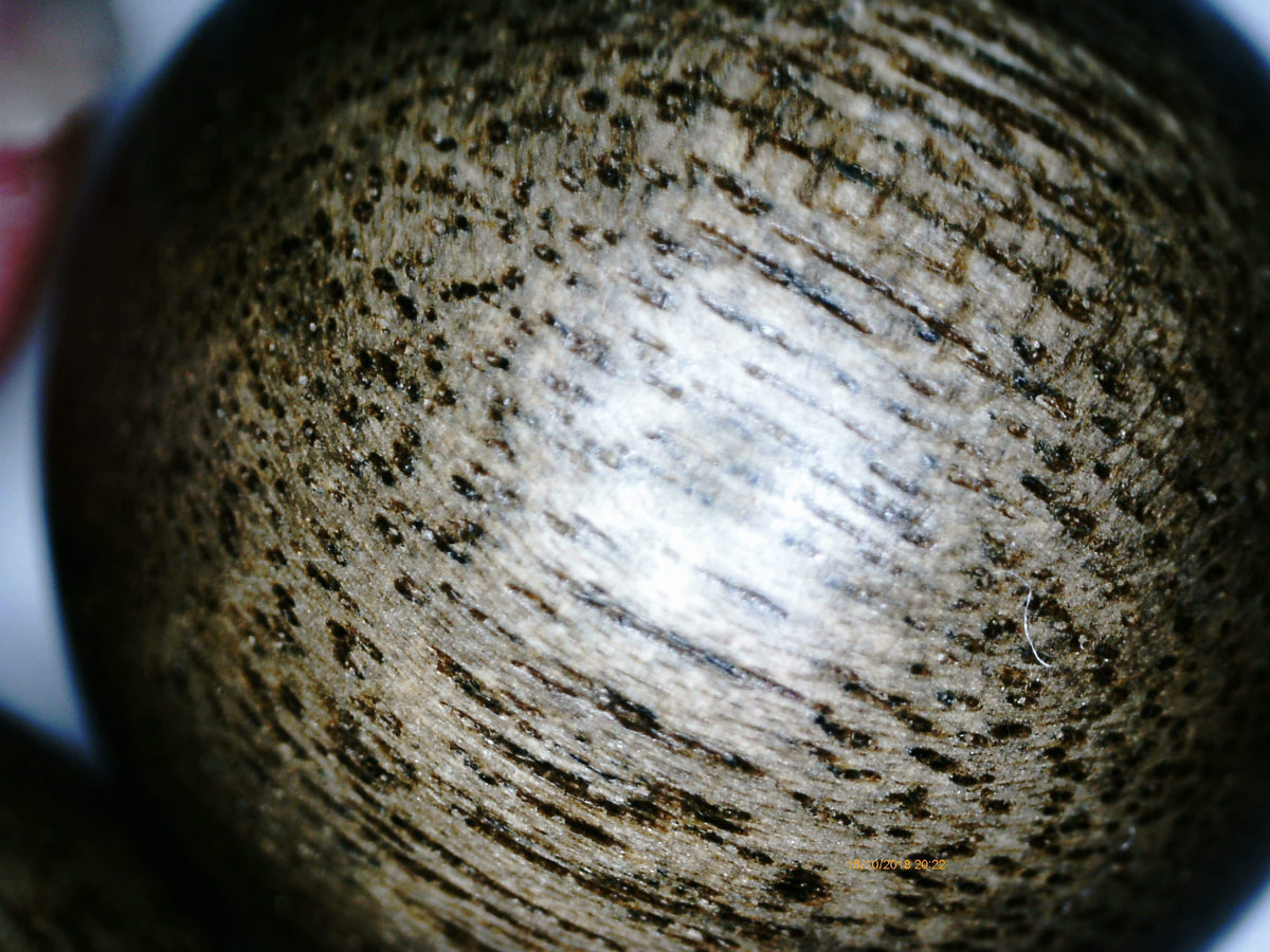 SOLD Wild Agarwood Bracelet made from heart wood 16mm 14 beads 32g - The Moonless -