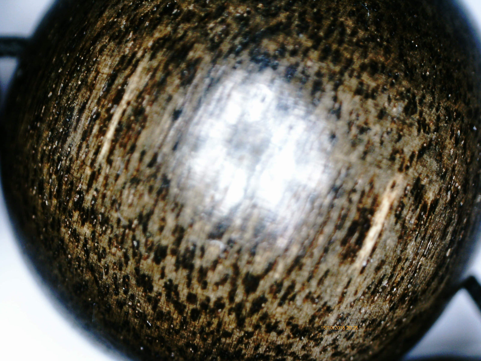 SOLD Wild Agarwood Bracelet made from heart wood 16mm 14 beads 32g - The Moonless -