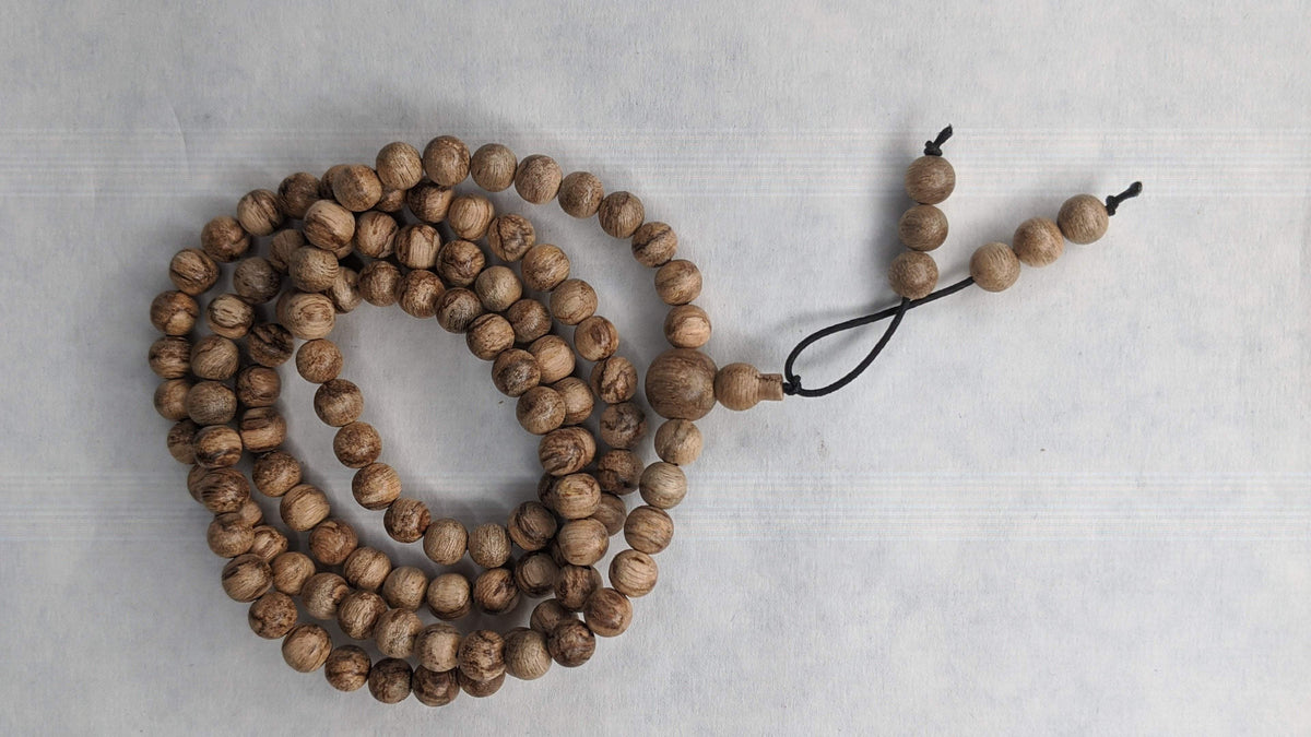 Wild Young Tigerwood Agarwood - 108 mala -6mm 10g -