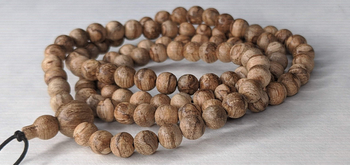 Wild Young Tigerwood Agarwood - 108 mala -6mm 10g -