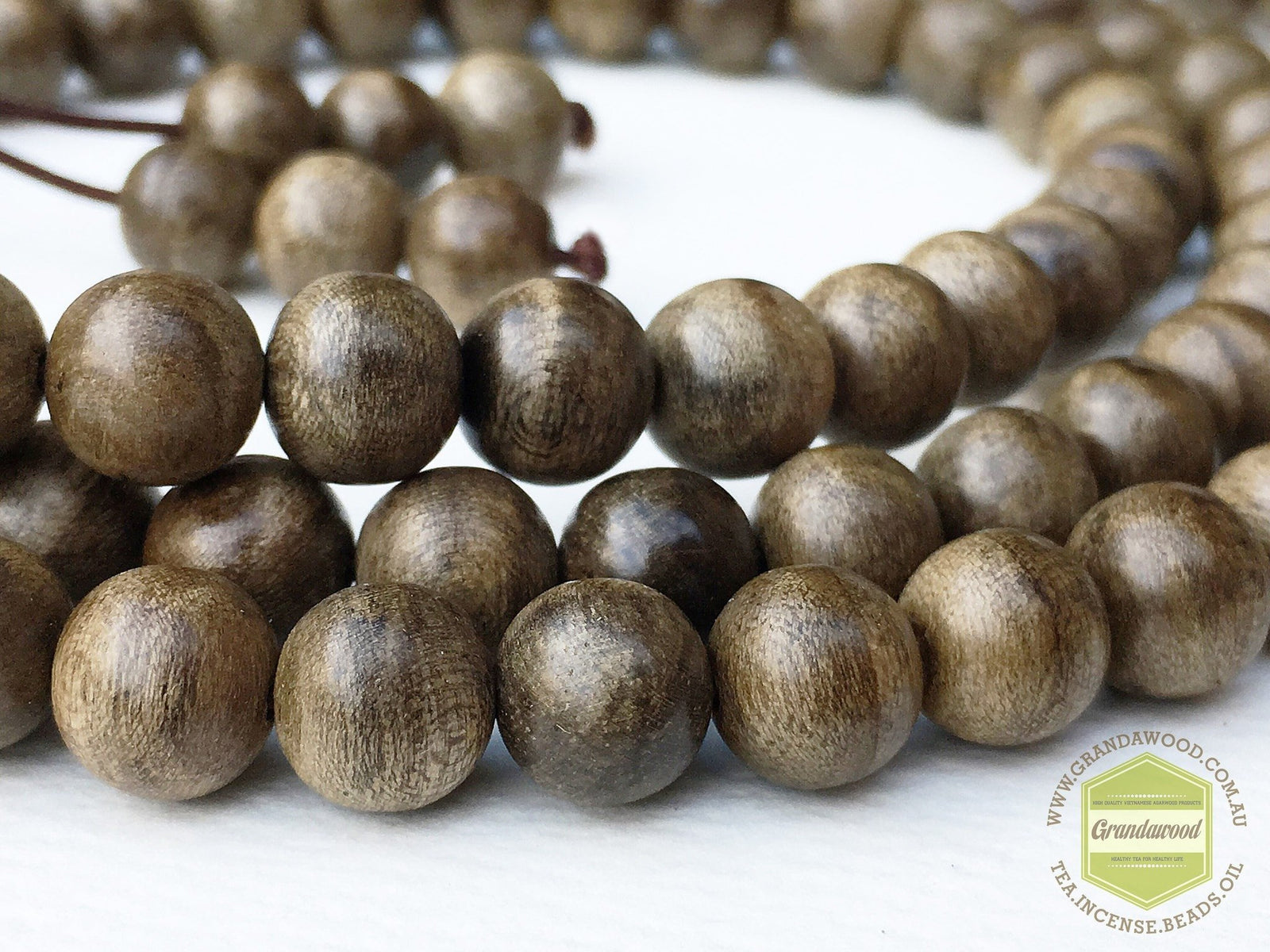 ZZ-SOLD OUT-ZZ- Patience of A Saint Wild Agarwood 108 mala bead- 8mm, 34g -