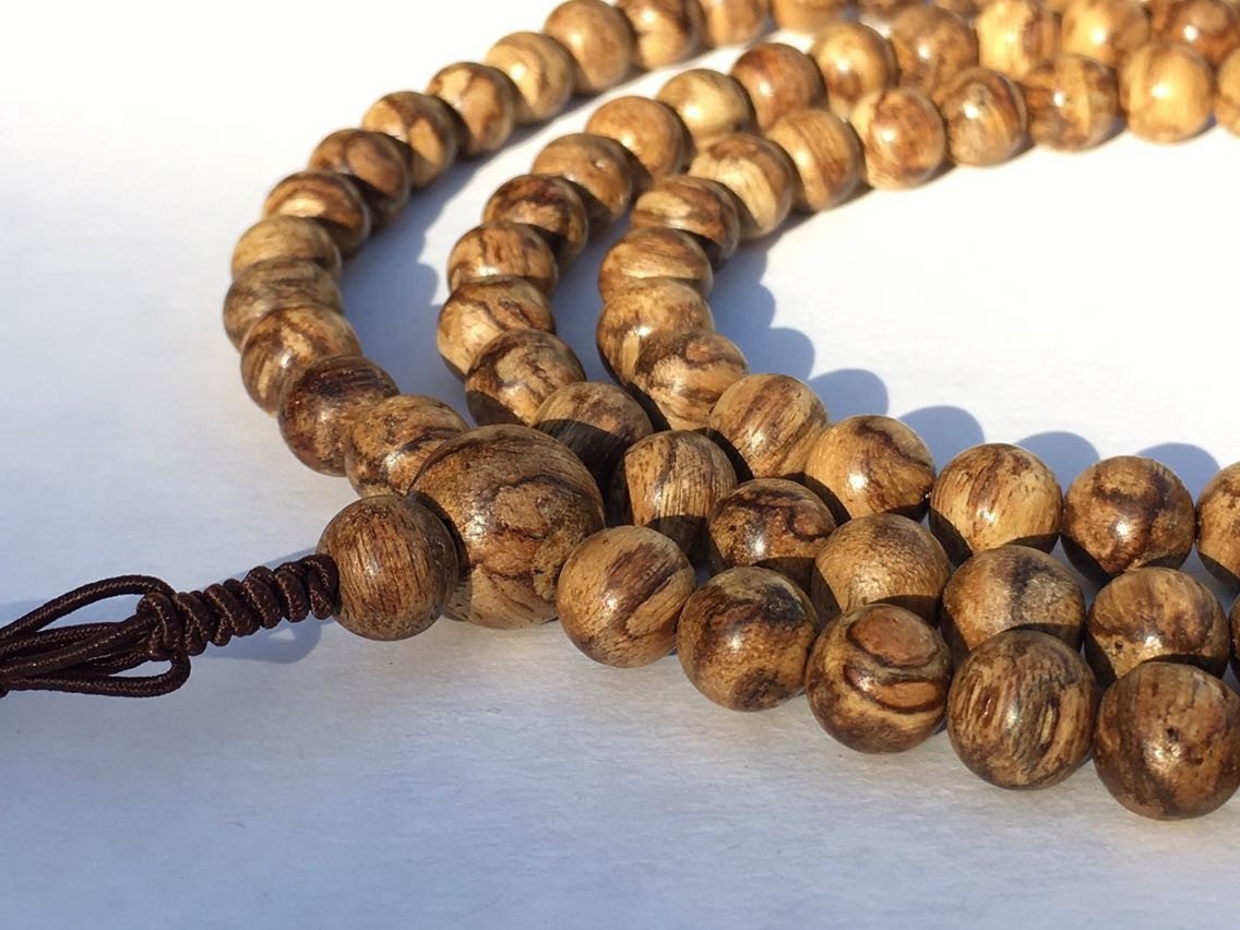 ZZ-SOLD OUT-ZZ- The Fearless Tiger- Wild Agarwood 108 mala beads Borneo Region -