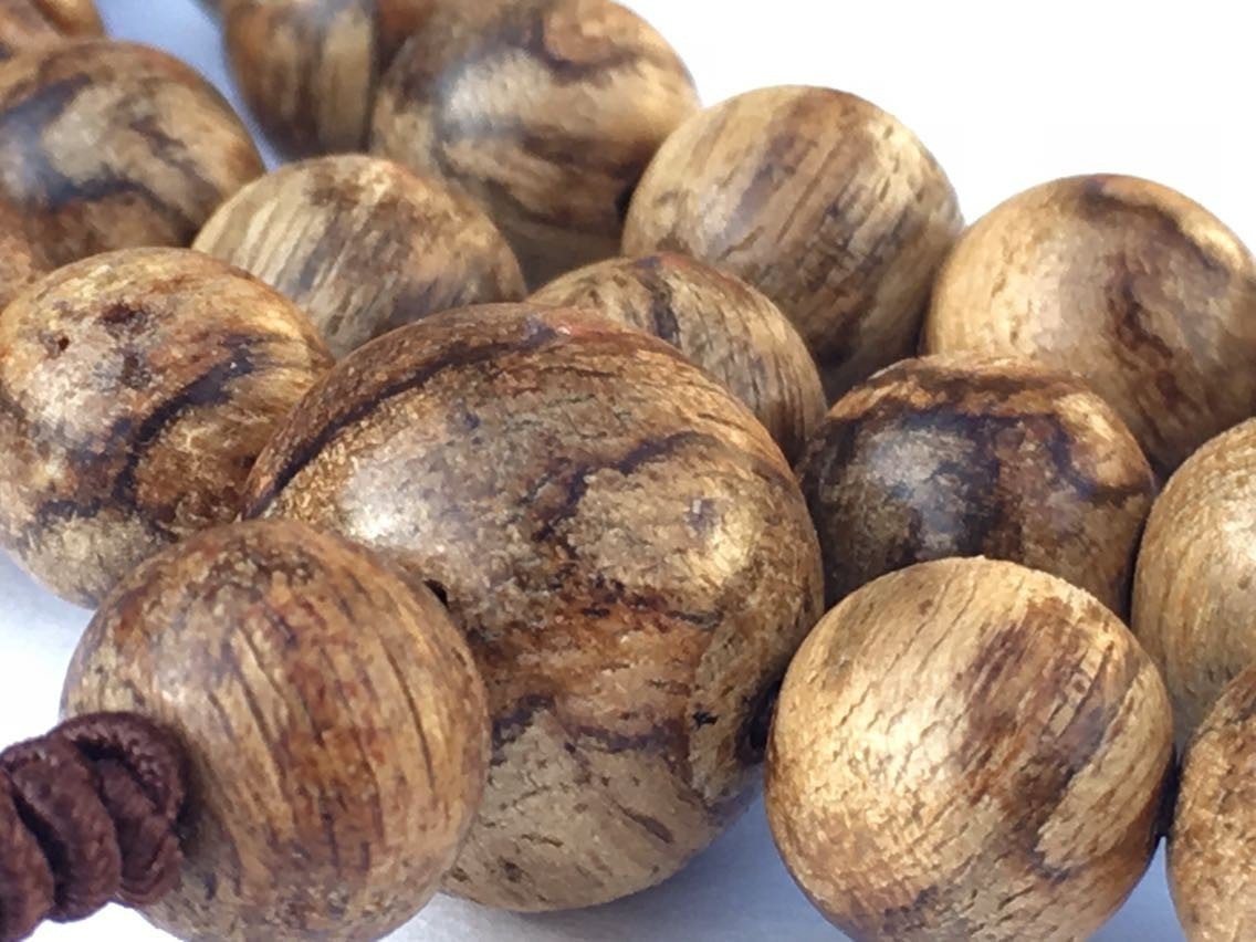 ZZ-SOLD OUT-ZZ- The Fearless Tiger- Wild Agarwood 108 mala beads Borneo Region -