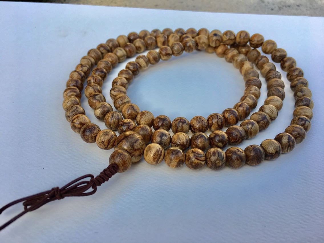ZZ-SOLD OUT-ZZ- The Fearless Tiger- Wild Agarwood 108 mala beads Borneo Region -