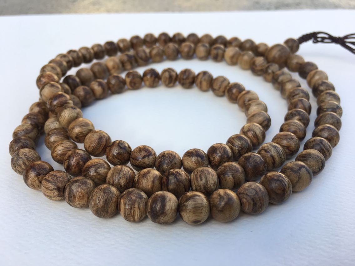 ZZ-SOLD OUT-ZZ- The Fearless Tiger- Wild Agarwood 108 mala beads Borneo Region -