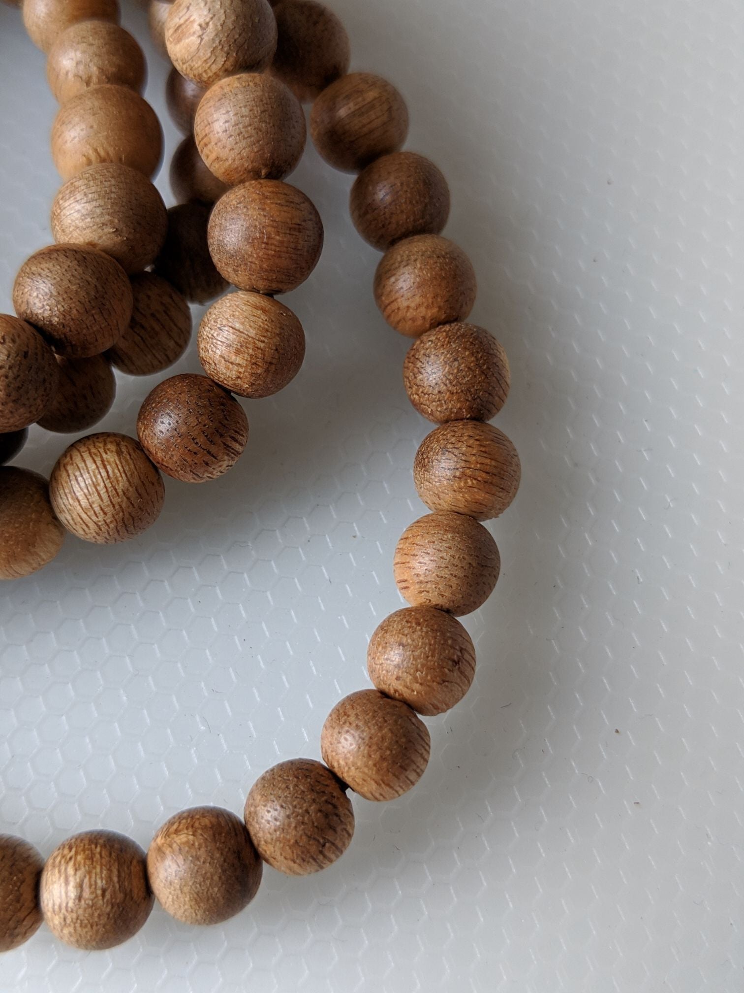 Single Beads Cultivated agarwood 7mm -