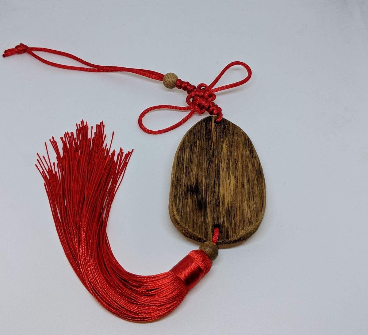 Cultivated Agarwood Key Hanger Charm Guan Yin Avalokitesvara, Happy Buddha -