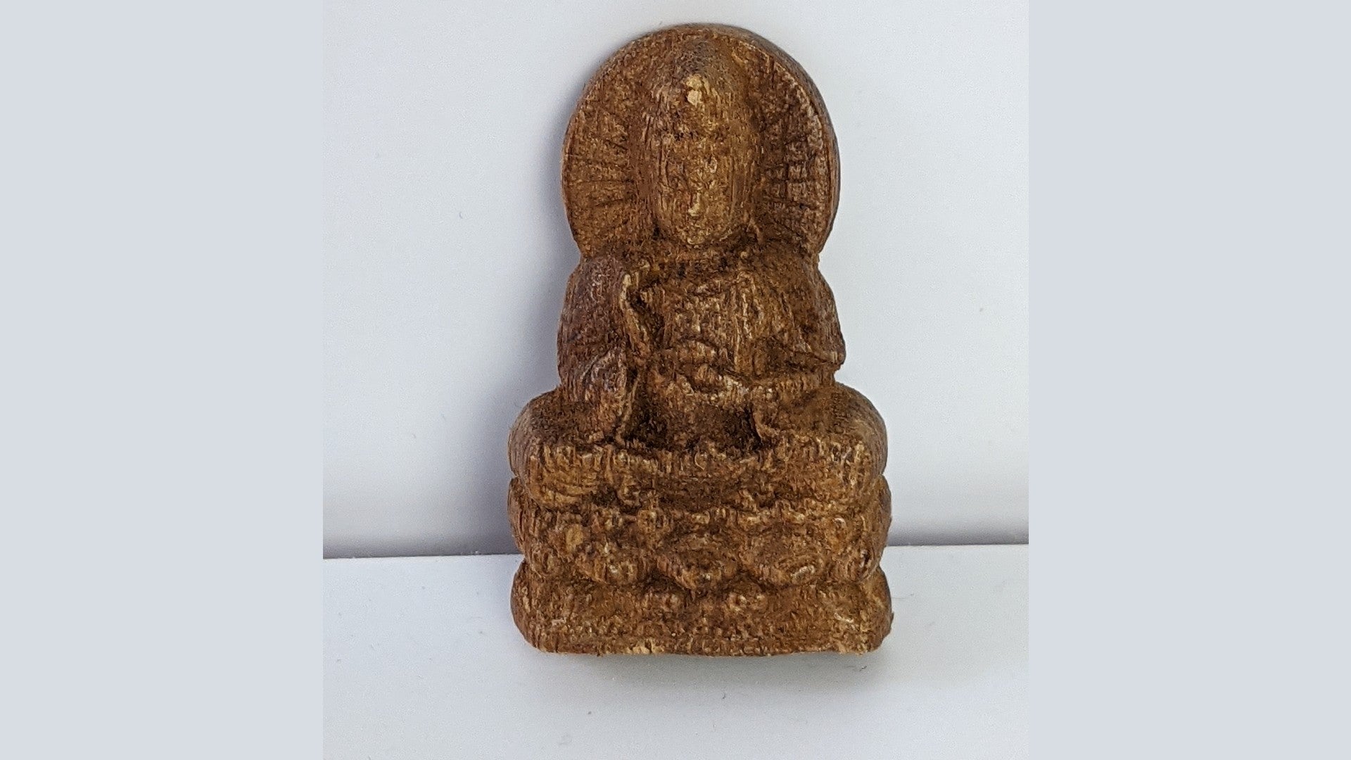 Cultivated Agarwood Pendant Guan Yin The Goddess of Mercy and Mi Le Laughing Buddha -