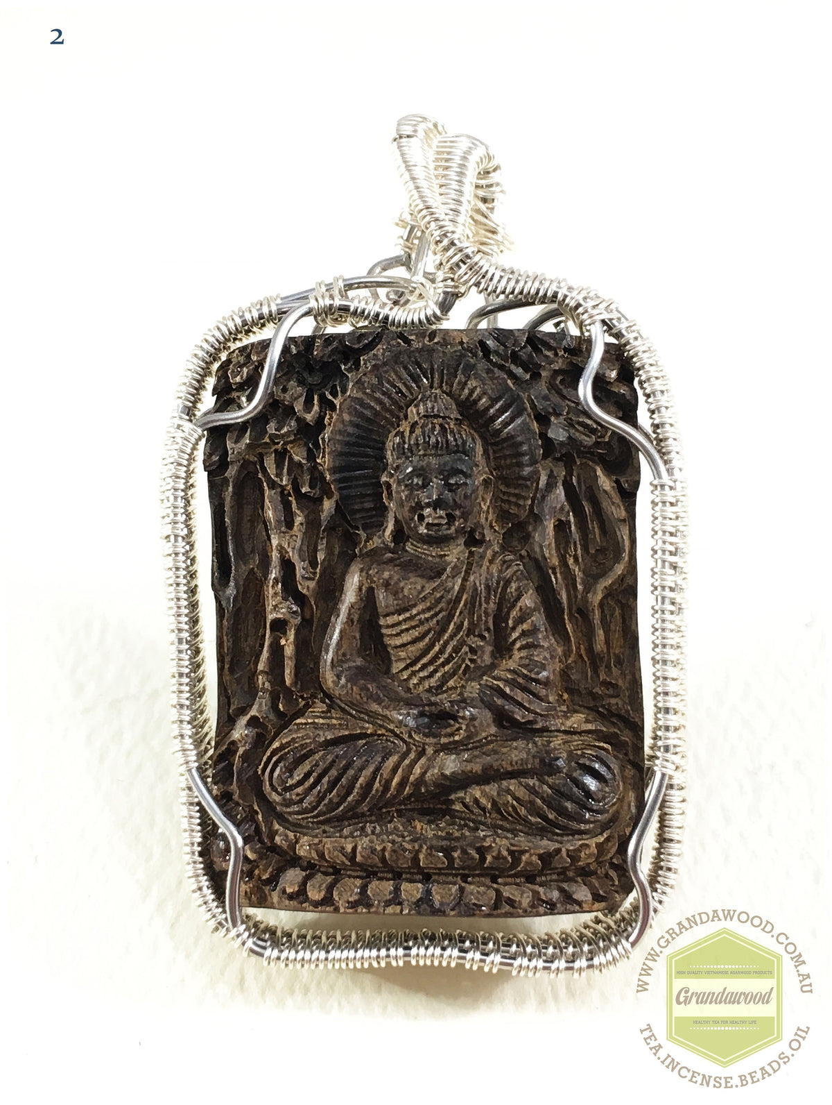 Sinking Agarwood Pendant Gautama (Sakyamuni) Buddha 释迦牟尼 - Pendant 2 w 9g