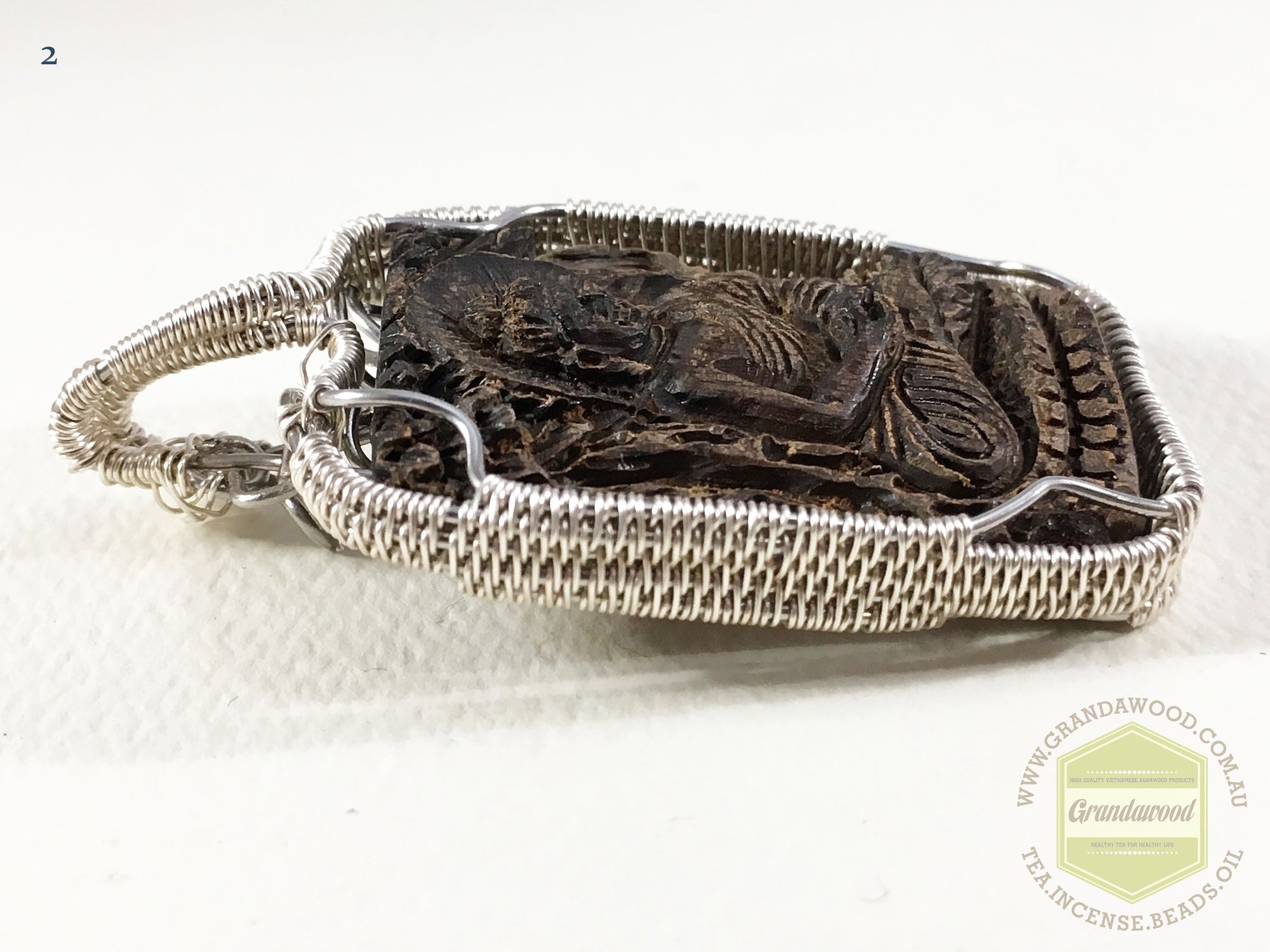 Sinking Agarwood Pendant Gautama (Sakyamuni) Buddha 释迦牟尼 -