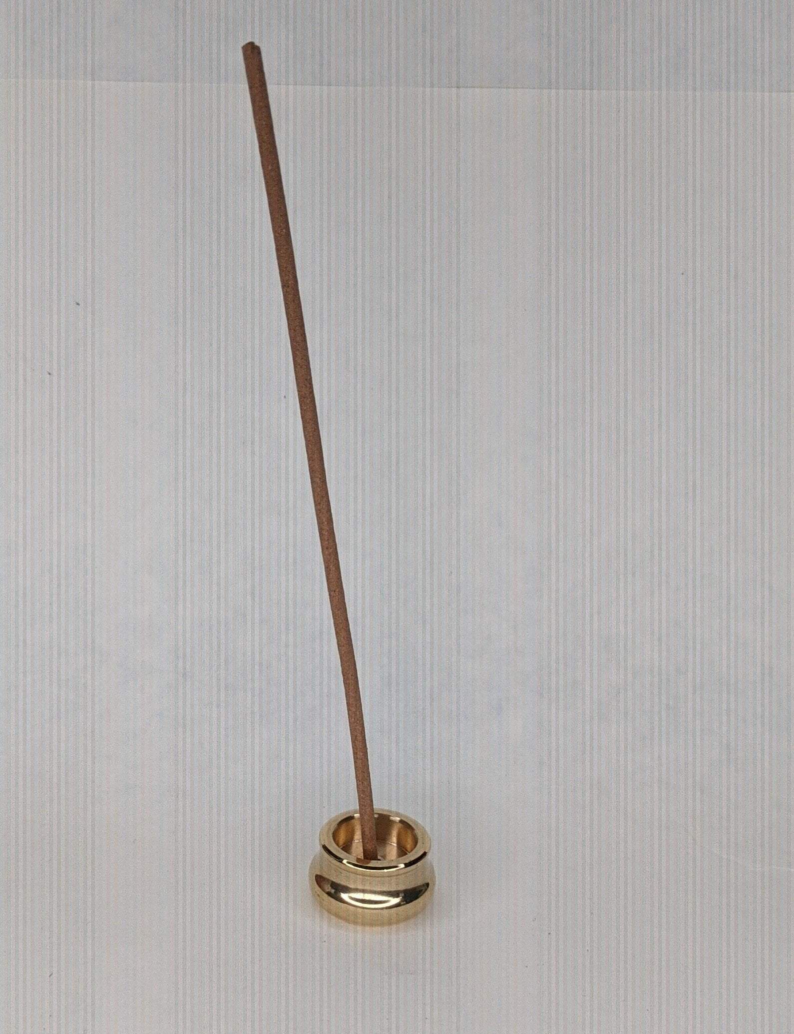 Golden Alloy Mini Incense Holder - 1 single 2mm hole -