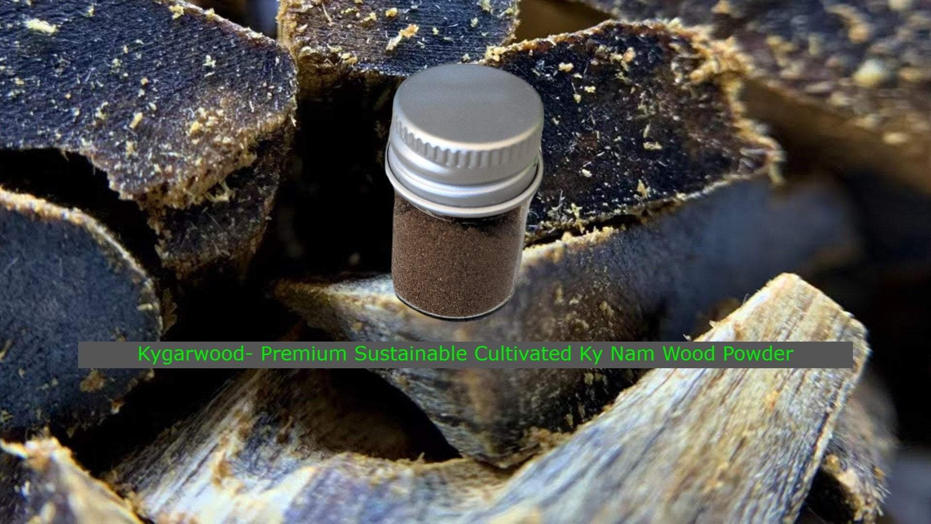 *New* Green Kygarwood Powder and Kygarwood chips- from Sustainable Premium Ky Nam Wood - Green Kygarwood Powder 1g