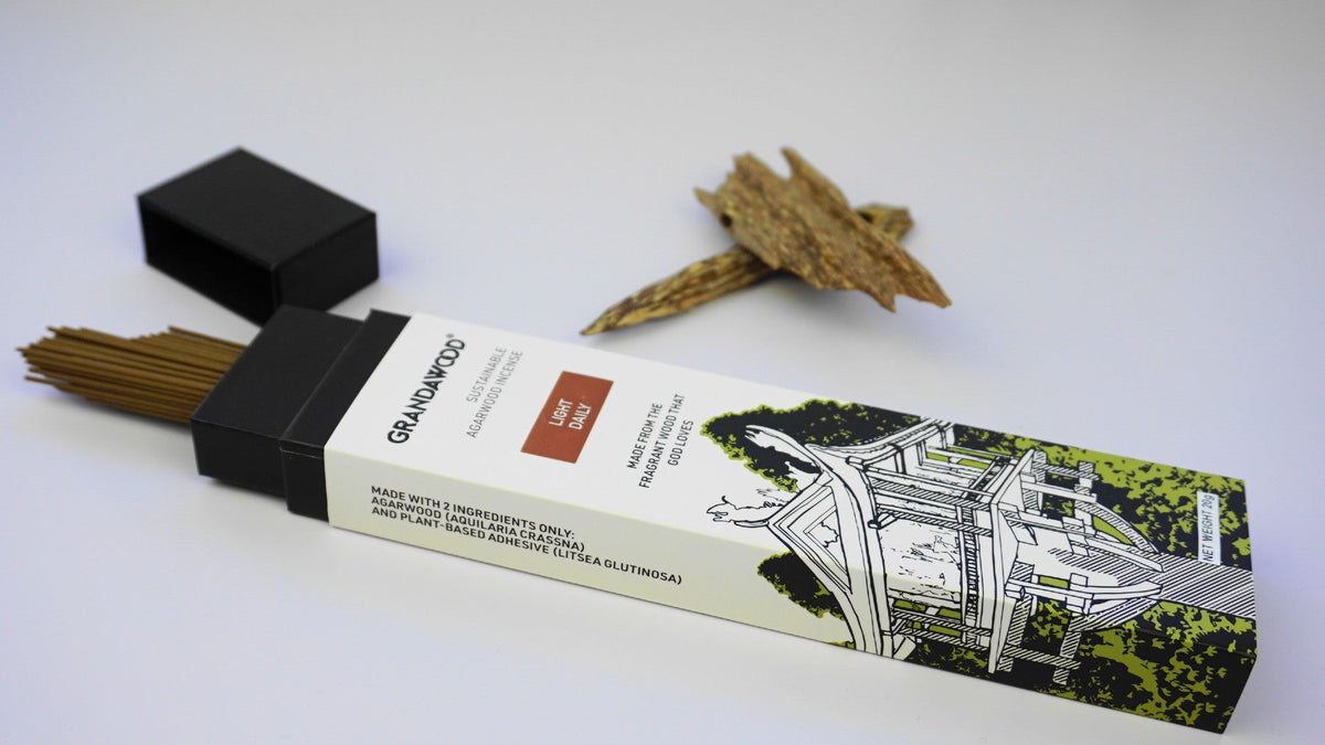 Grandawood Agarwood Incense-The Daily Incense 20g -