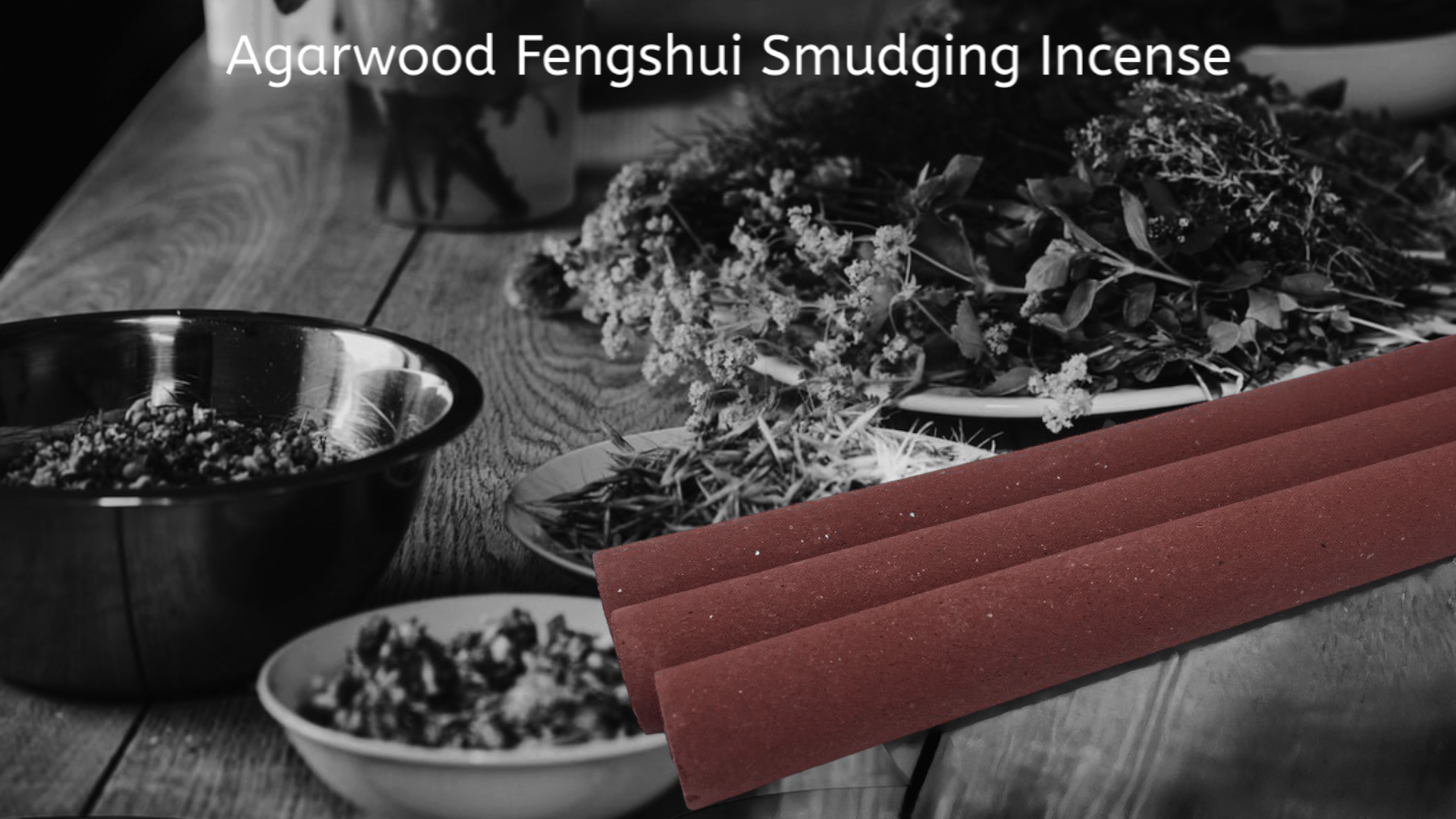Agarwood Fengshui Smudging Incense made with Agarwood and 42 herbs -