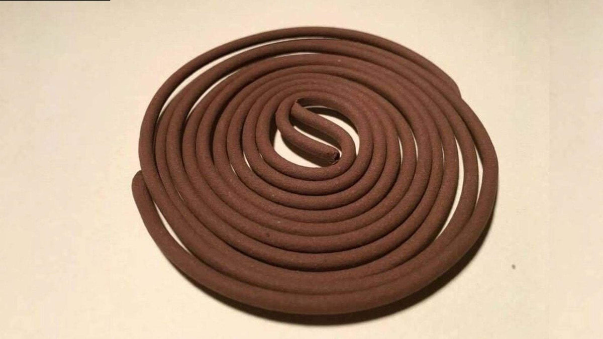 Agarwood incense coil also known as Incense Spiral - made from standard grade cultivated agarwood -