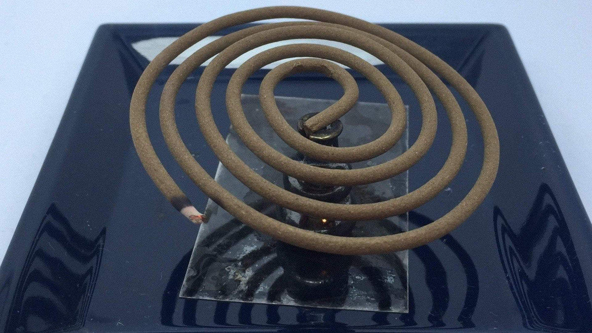 Agarwood incense coil also known as Incense Spiral - made from standard grade cultivated agarwood -