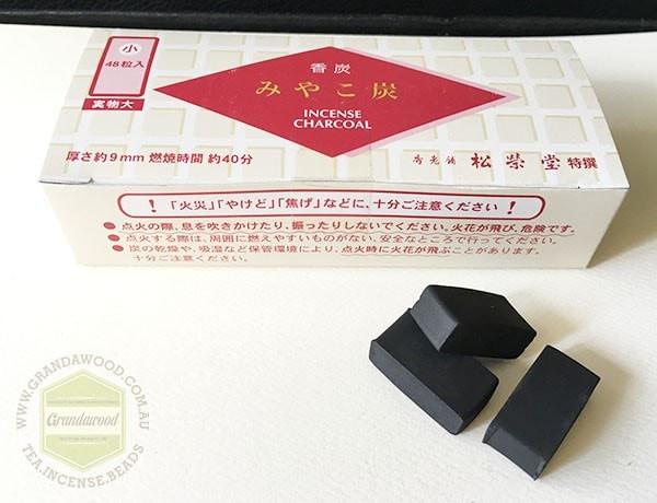 Miyako Incense charcoal 48 pellets by Shoyeido -