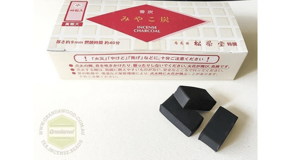 Miyako Incense charcoal 48 pellets by Shoyeido -