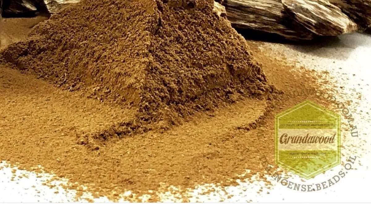 Grandawood Agarwood "Kỳ Bì" Kyara's Skin (Bark) Powder -