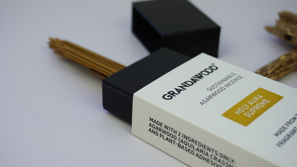 Holy Aura - Grandawood Wild Resinous Agarwood Incense-Premium Quality- 10g 沉香香 -