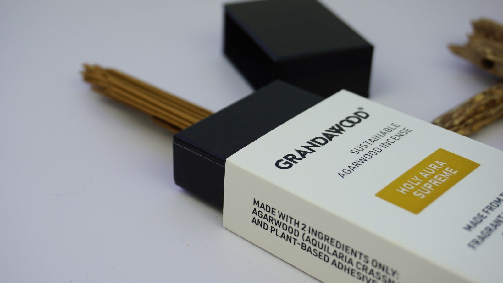 Holy Aura - Grandawood Wild Resinous Agarwood Incense-Premium Quality- 10g 沉香香 -