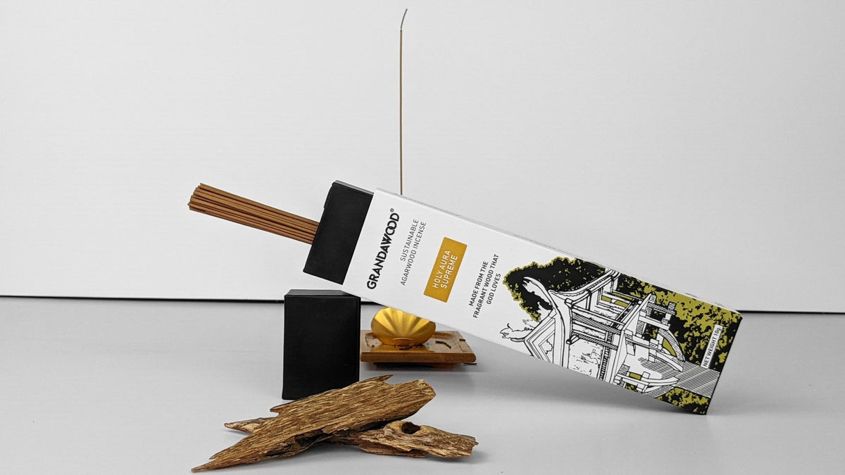Holy Aura - Grandawood Wild Resinous Agarwood Incense-Premium Quality- 10g 沉香香 -
