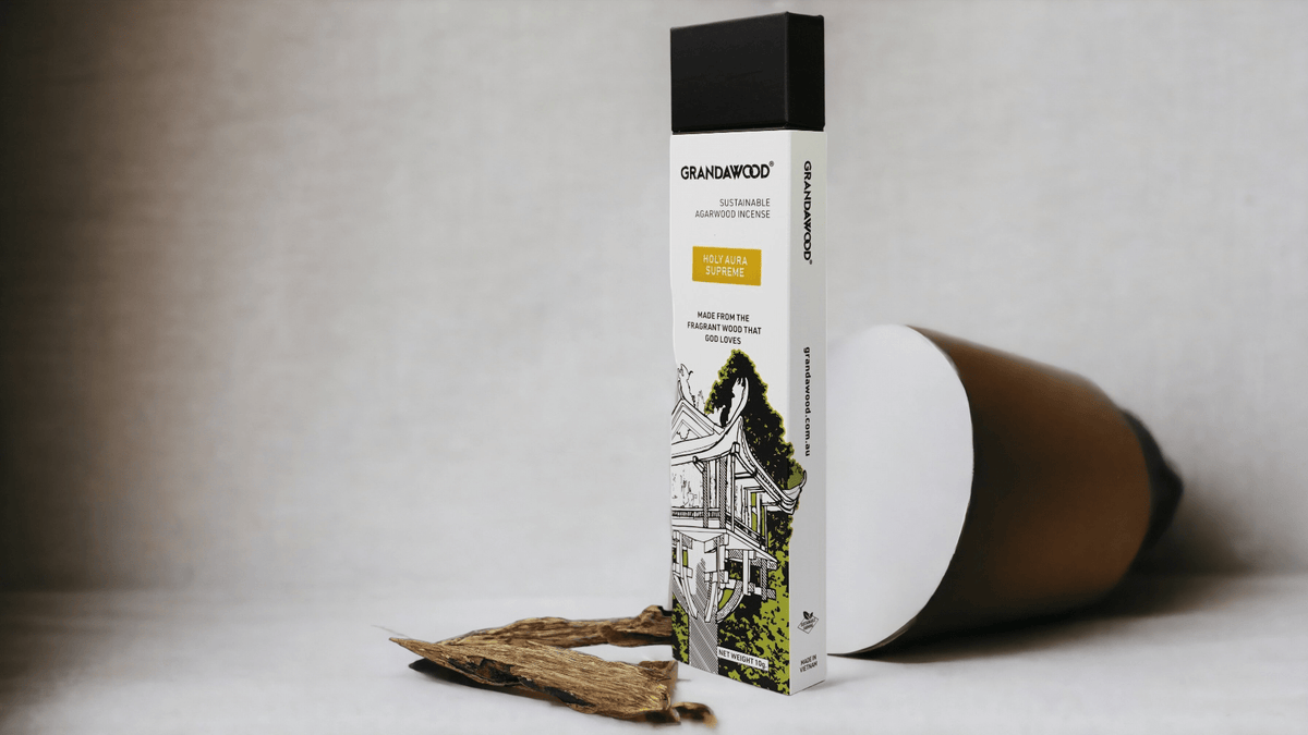 Holy Aura - Grandawood Wild Resinous Agarwood Incense-Premium Quality- 10g 沉香香 -