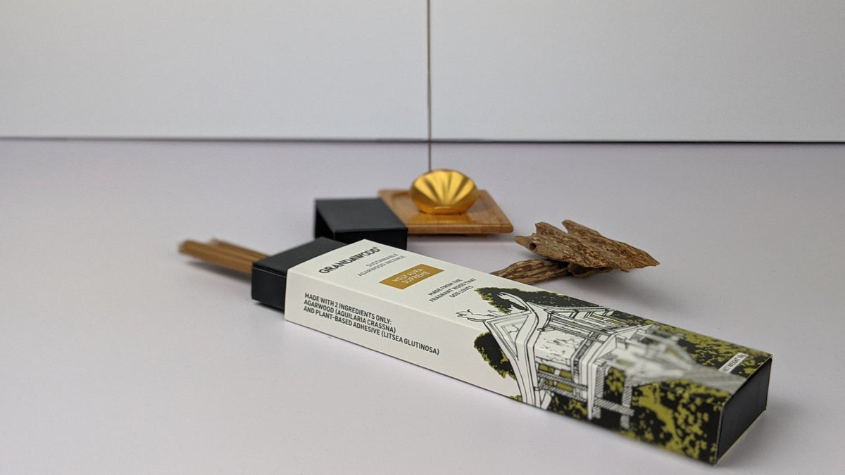 Holy Aura - Grandawood Wild Resinous Agarwood Incense-Premium Quality- 10g 沉香香 -