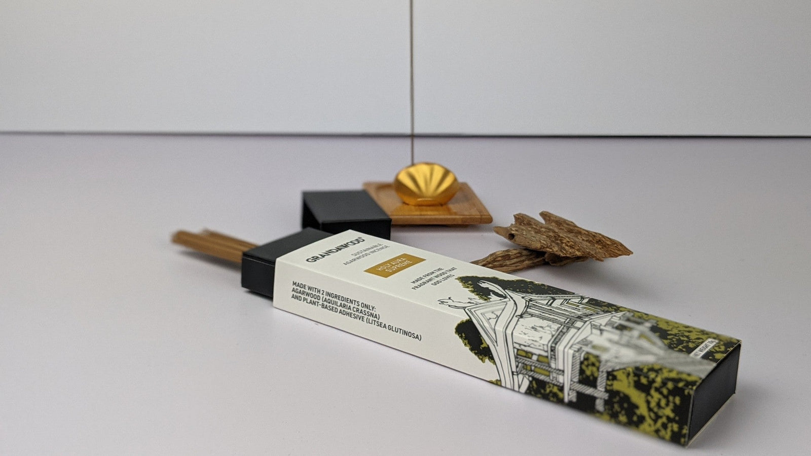 Holy Aura - Grandawood Wild Resinous Agarwood Incense-Premium Quality- 10g 沉香香 -