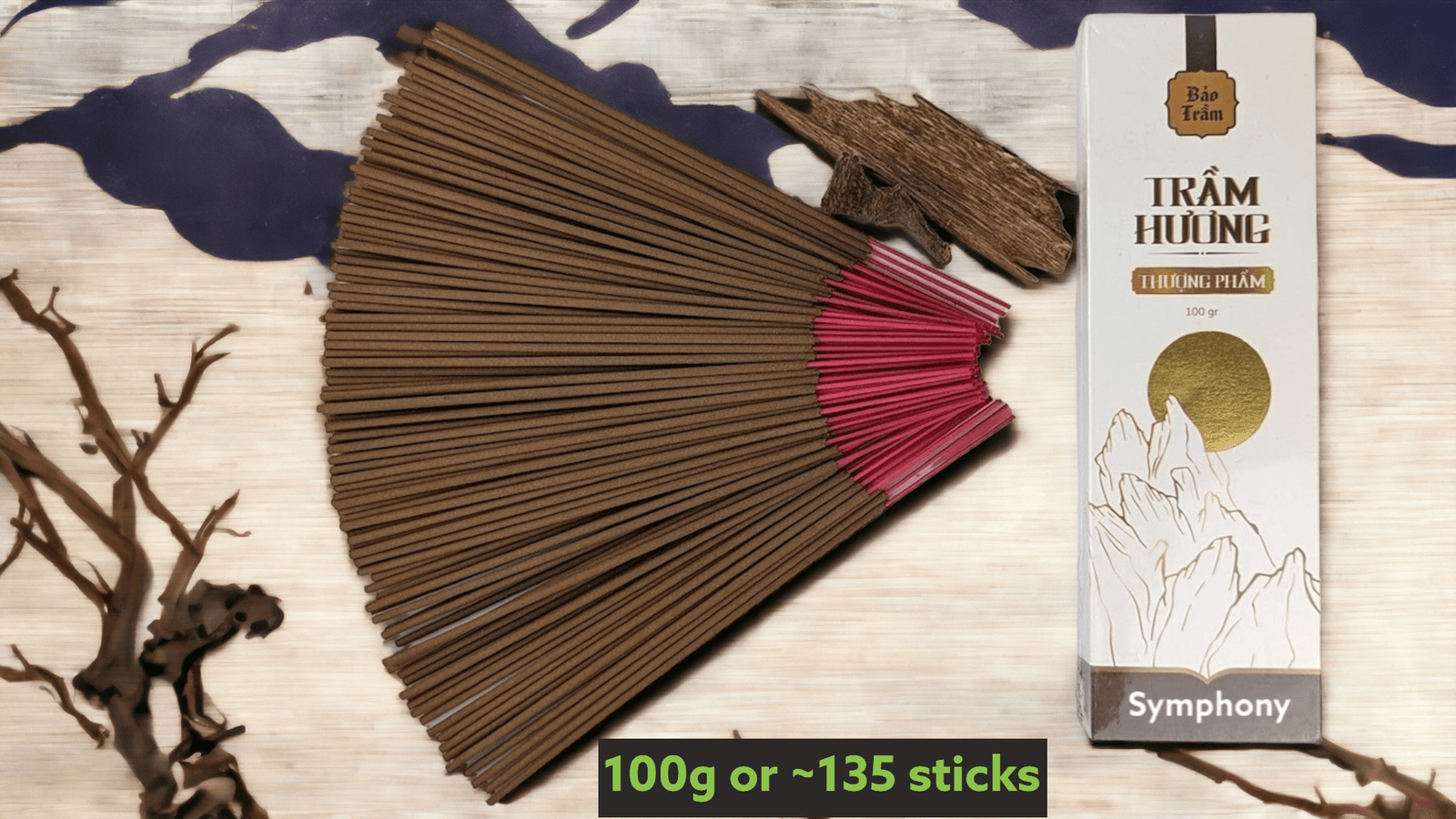 Symphony- Antgar stick - Wild Agarwood Incense stick -