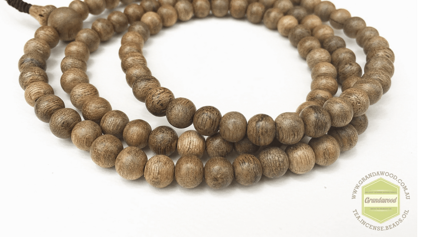 Malaysia Cultivated Agarwood Mala 108 beads 8mm -