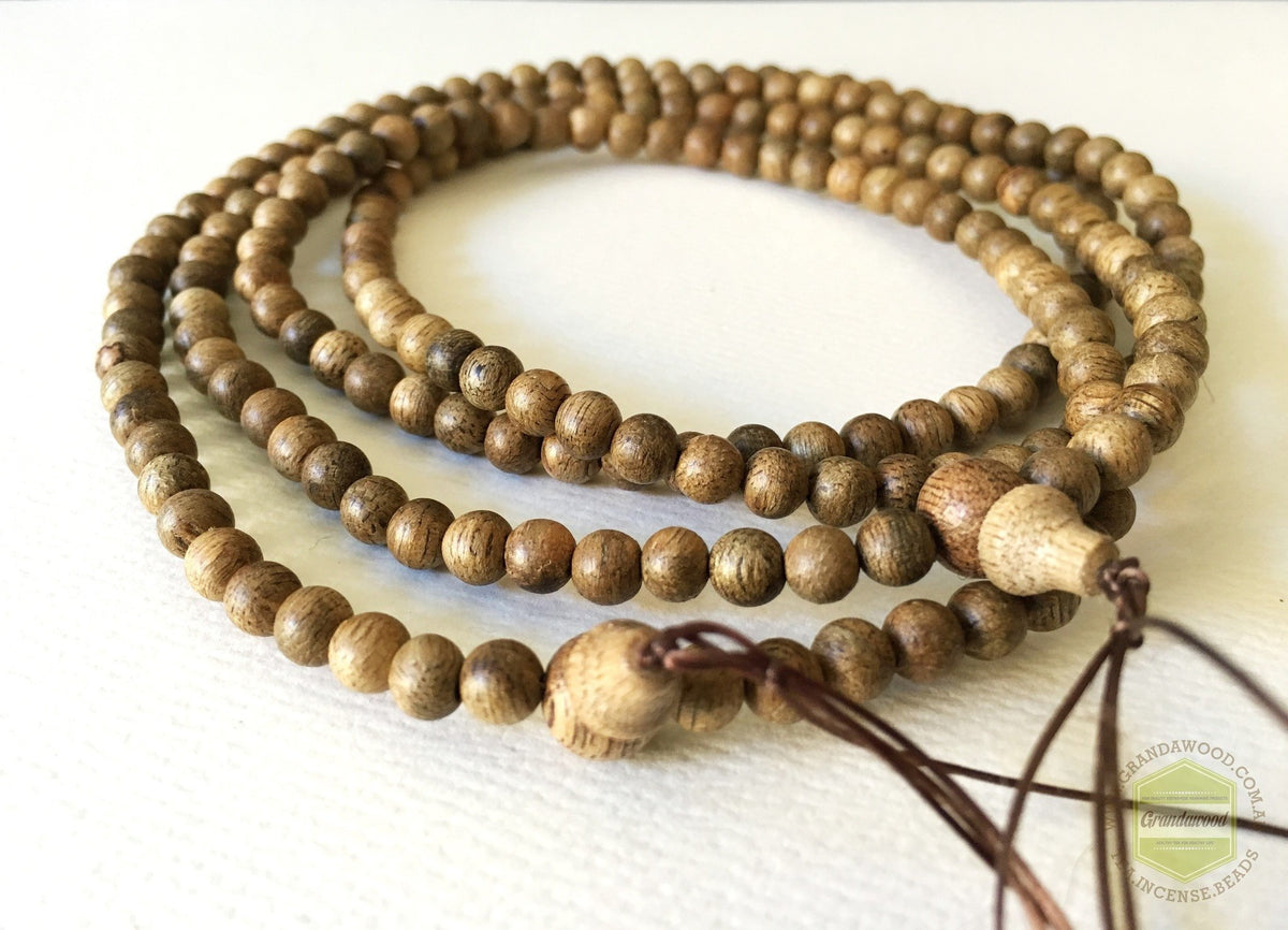 Z-Sold Out-Z- Malaysian Cultivated Agarwood Mala 108 beads 5.5mm -