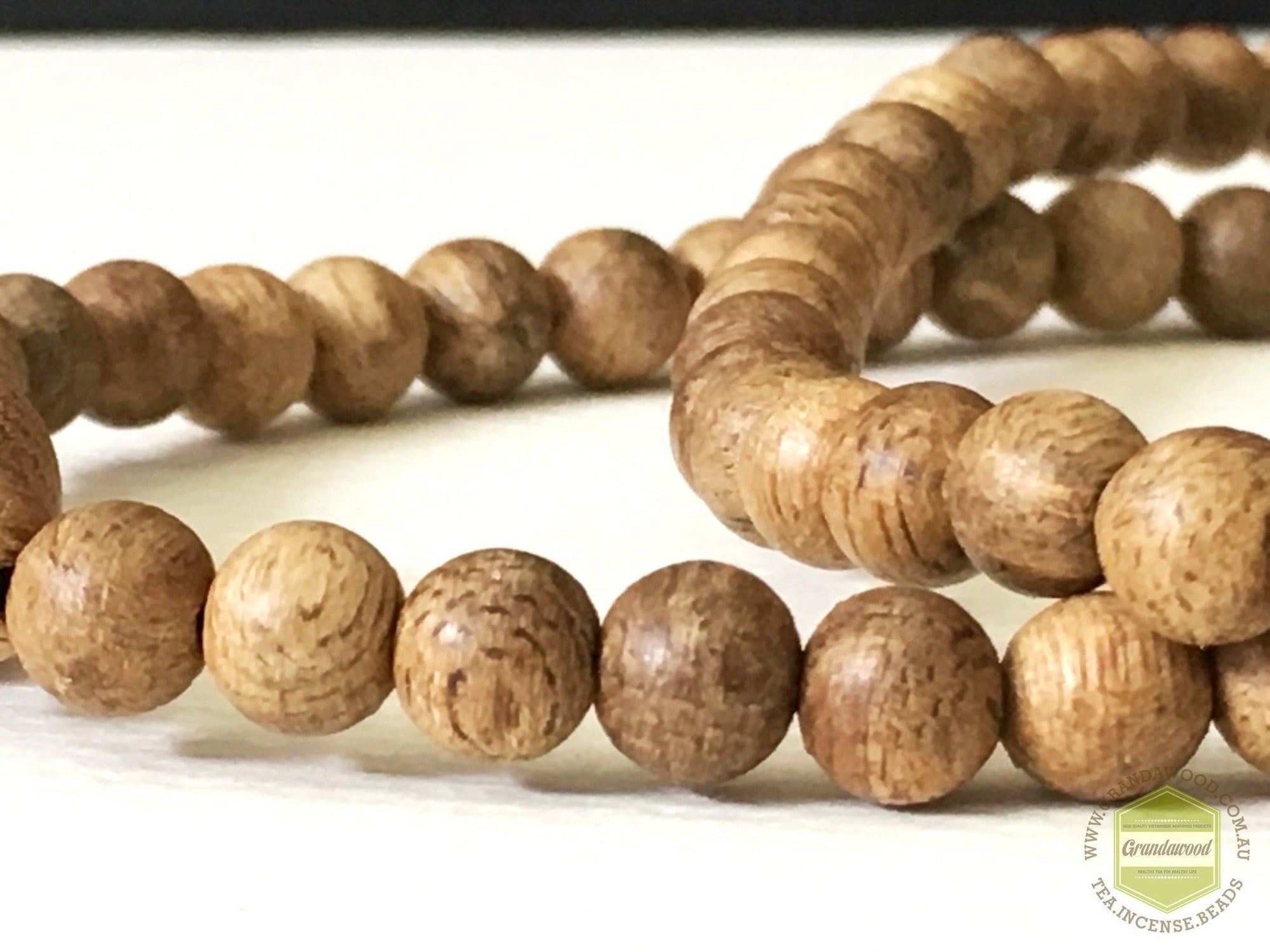 Z-Sold Out-Z- Malaysian Cultivated Agarwood Mala 108 beads 5.5mm -