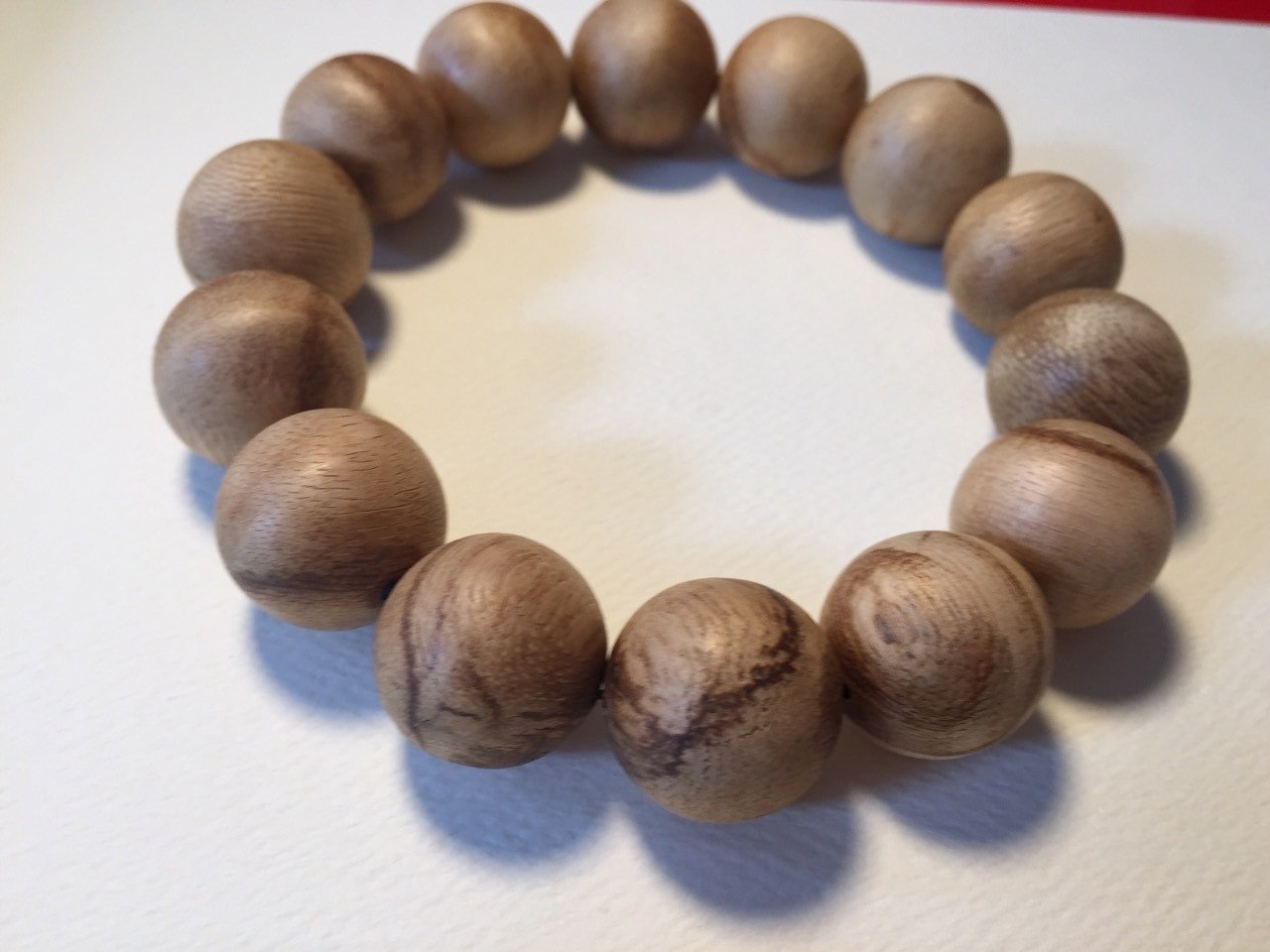 Sold Natural Agarwood bracelet slightly polished Indonesia -