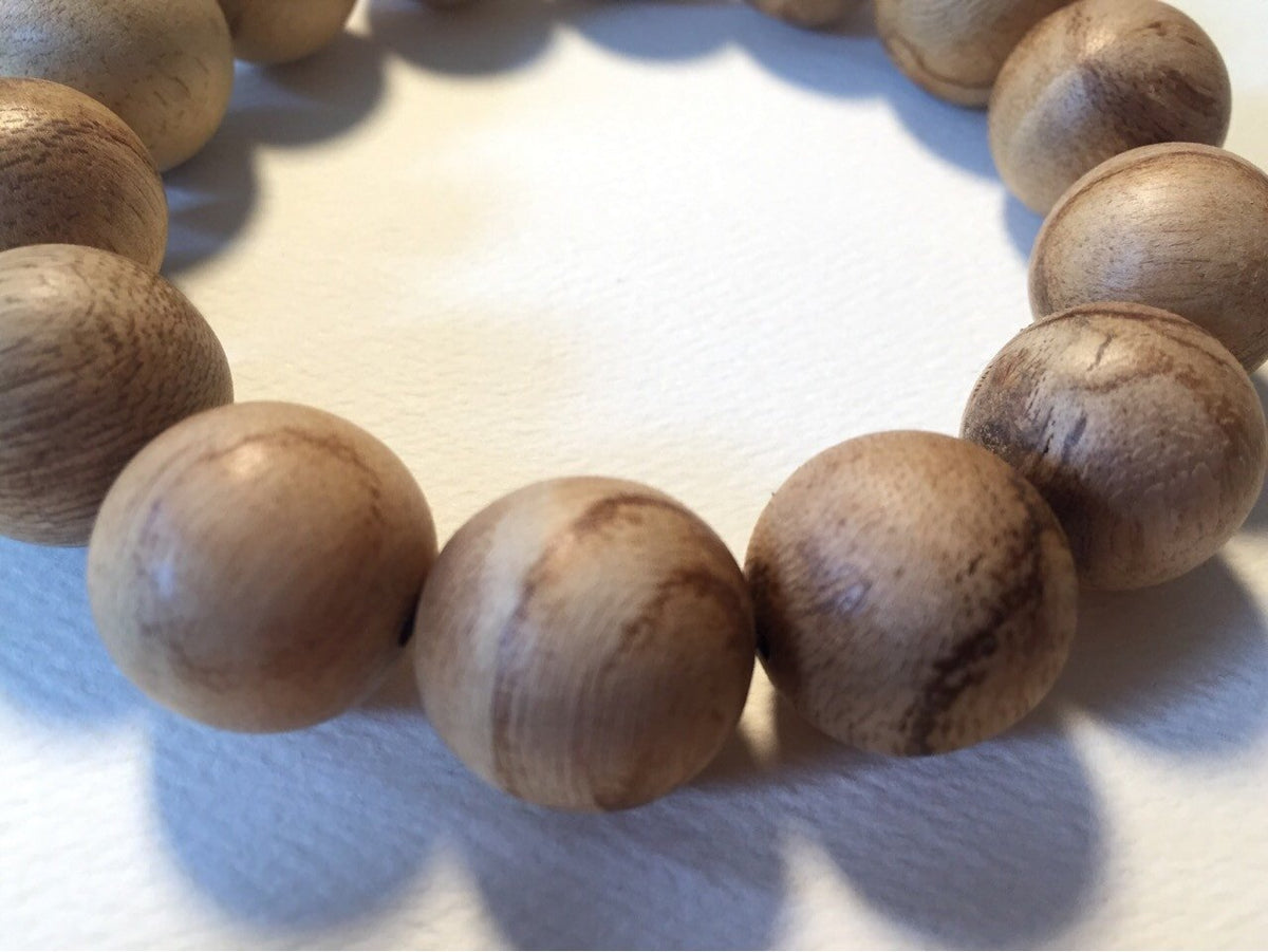 Sold Natural Agarwood bracelet slightly polished Indonesia -