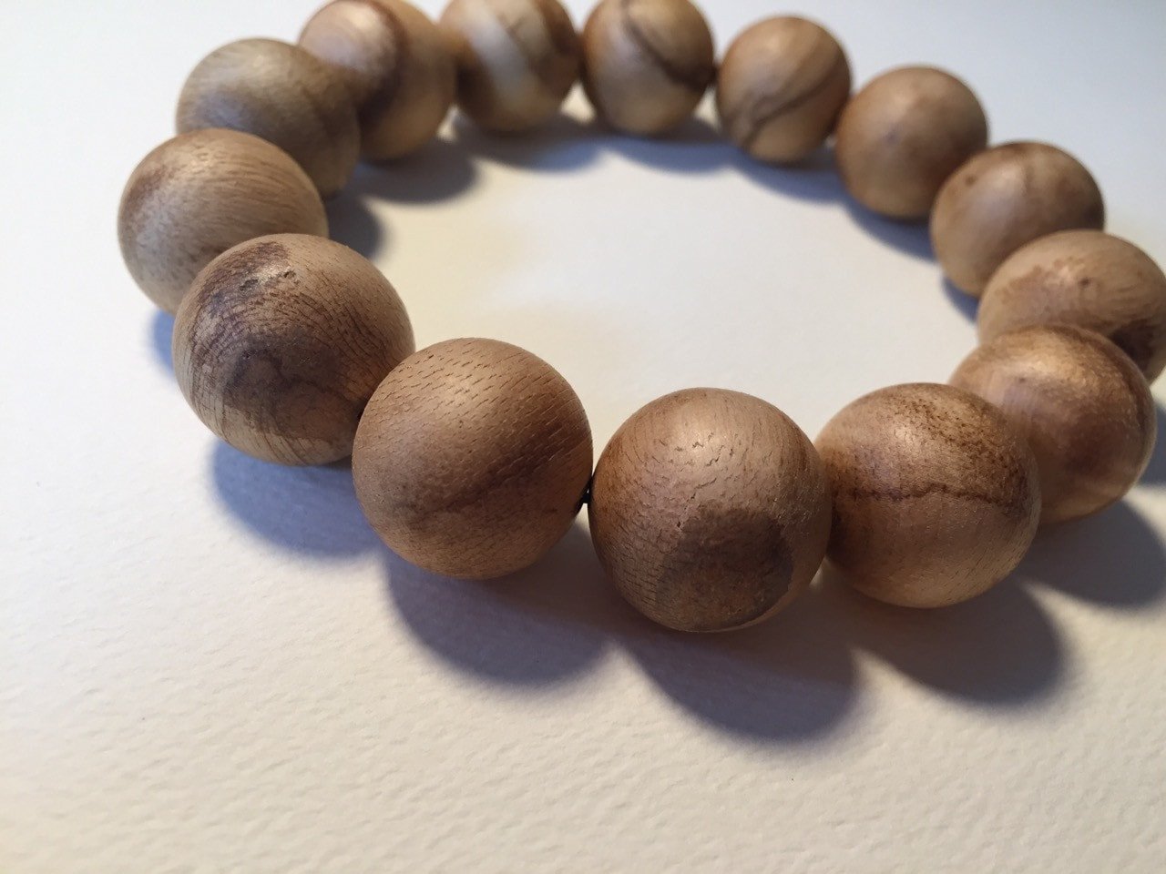 Sold Natural Agarwood bracelet slightly polished Indonesia -