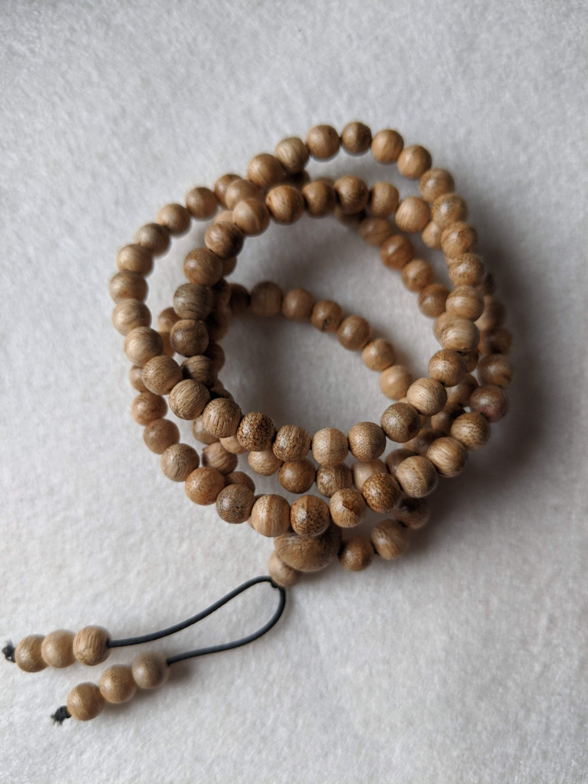 Z-SOLD OUT-Z 6mm Young wild agarwood mala 108 5g from Papua New Guinea -
