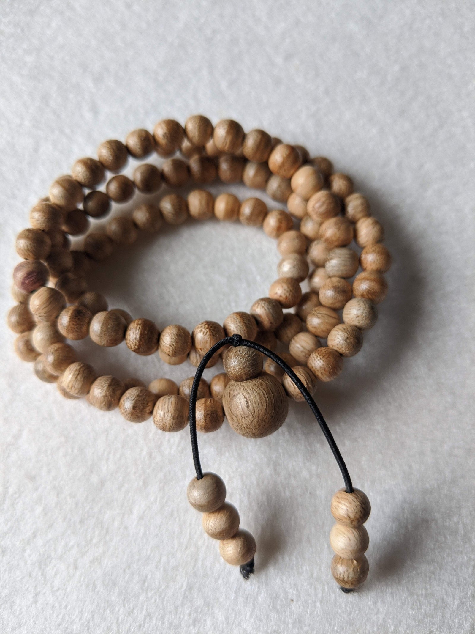 Z-SOLD OUT-Z 6mm Young wild agarwood mala 108 5g from Papua New Guinea -