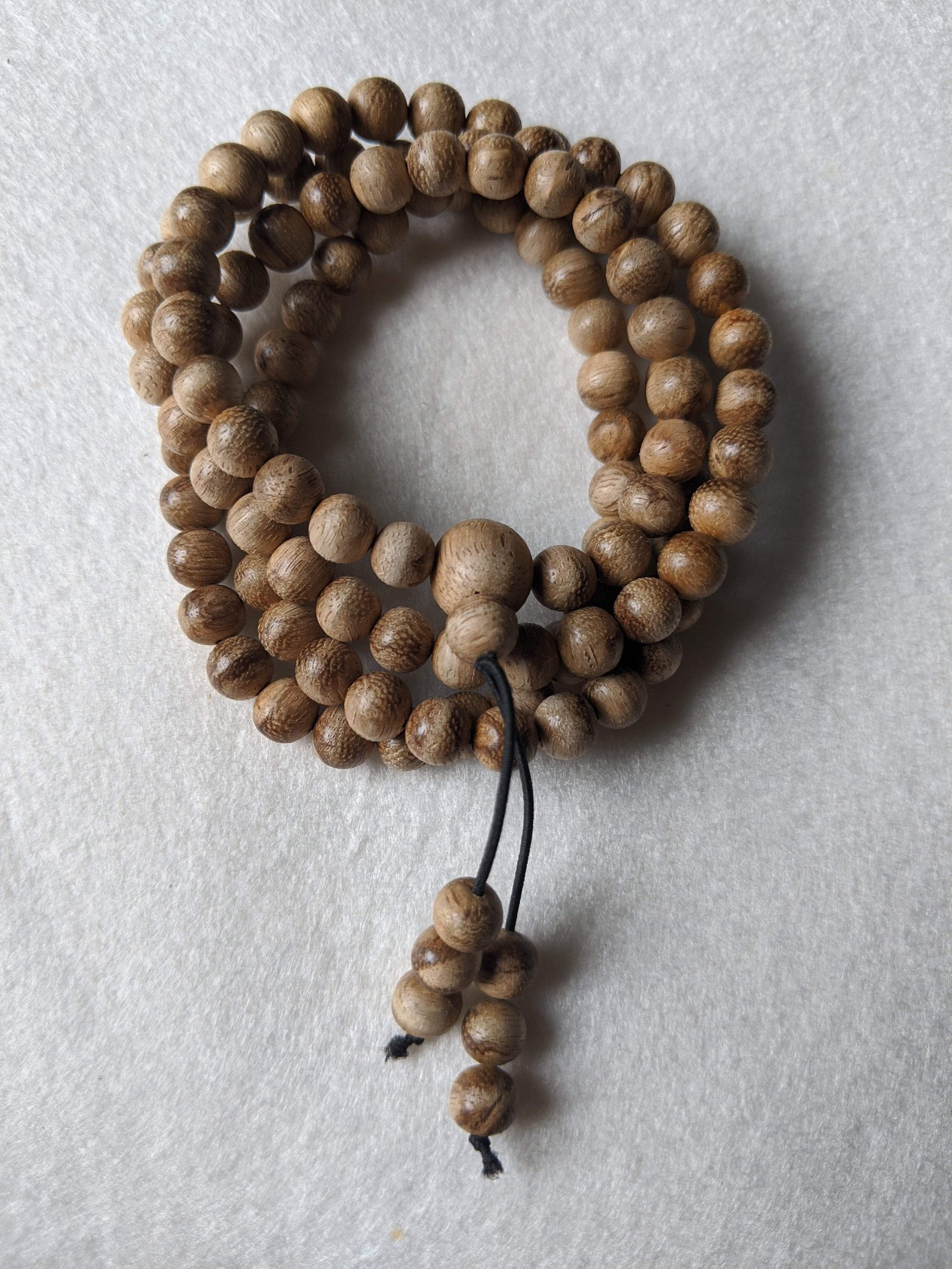 Sold New Entry Level: 11g Wild Borneo Agarwood 108 mala with 7mm dimension -