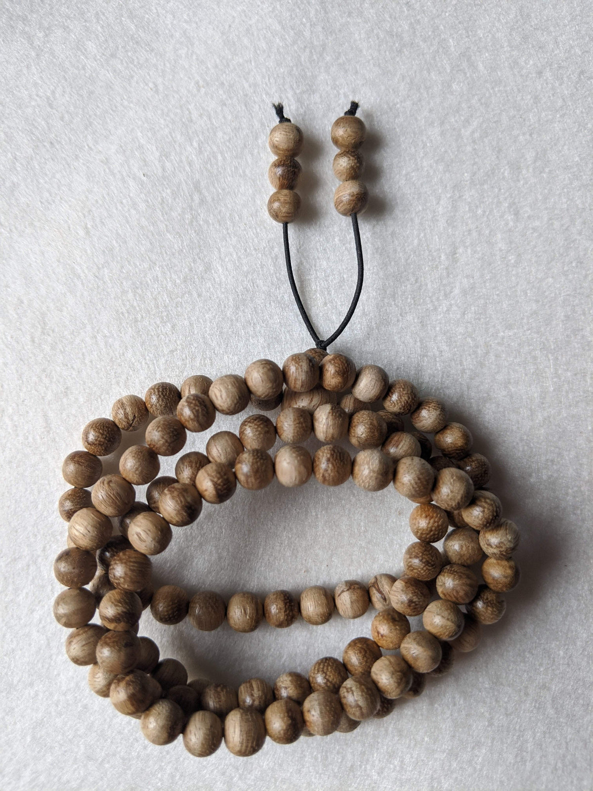 Sold New Entry Level: 11g Wild Borneo Agarwood 108 mala with 7mm dimension -