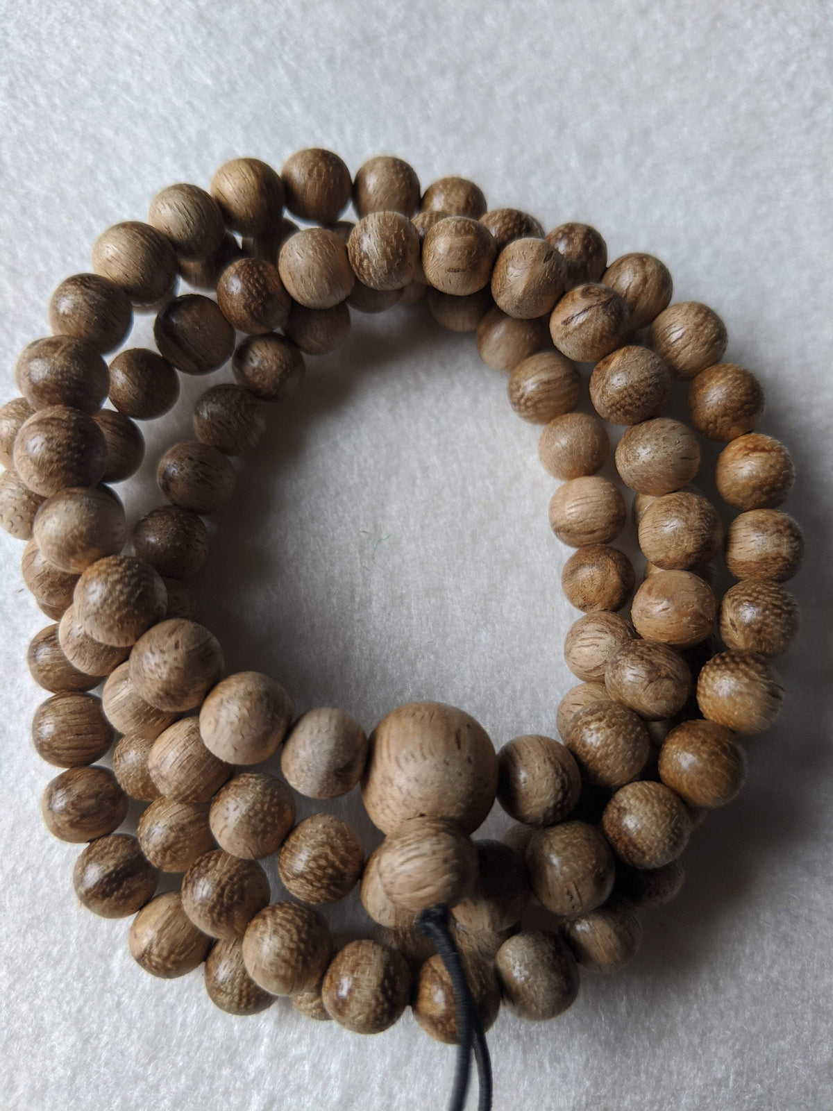 Sold New Entry Level: 11g Wild Borneo Agarwood 108 mala with 7mm dimension -