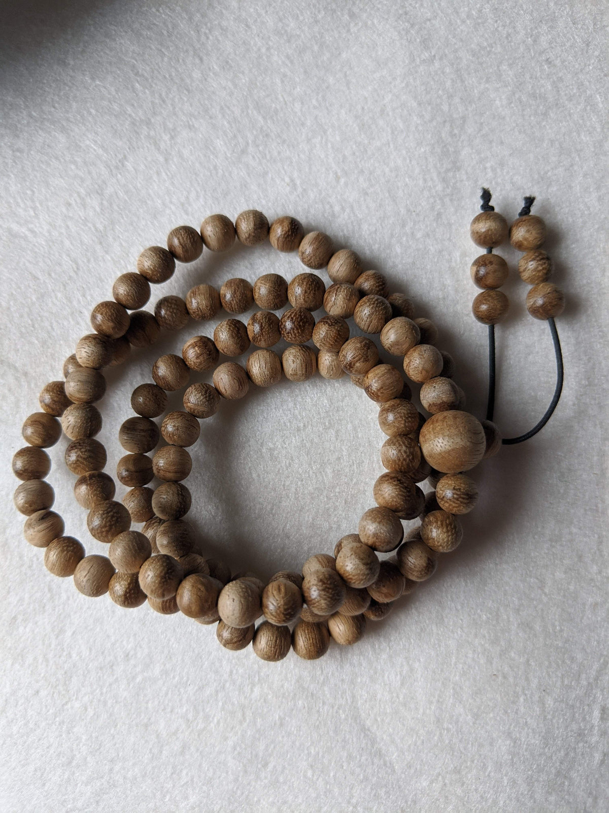 Sold New Entry Level: 11g Wild Borneo Agarwood 108 mala with 7mm dimension -