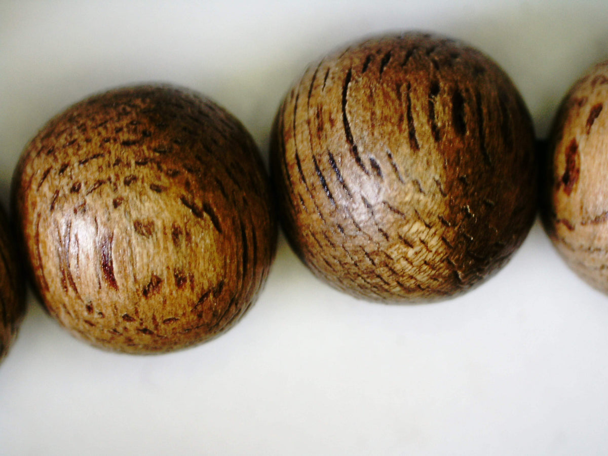 *SOLD* The Contentment 2 Wild Borneo Agarwood mala 114 beads (108 + 6) - 19g, 8mm -